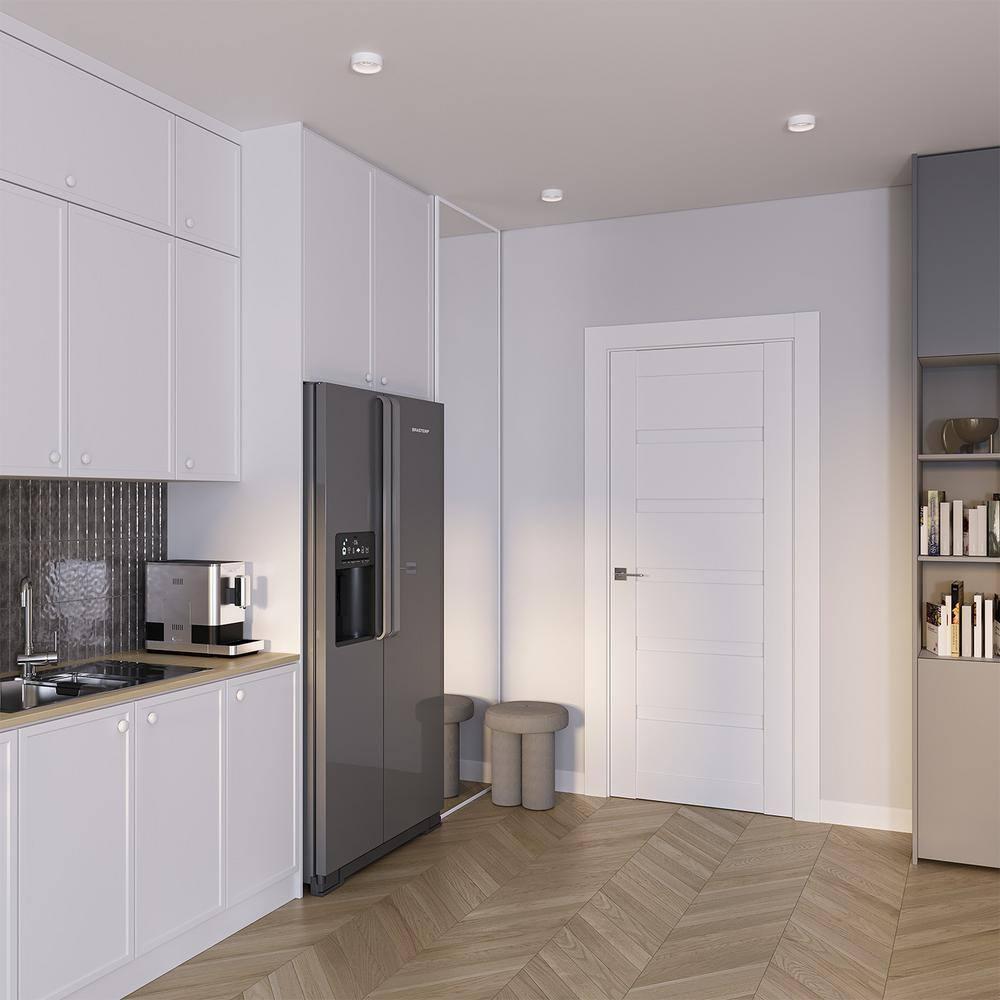 Belldinni Louver DIY-FRIENDLY Paneled Manufactured Wood Airflow Single Prehung Interior Door