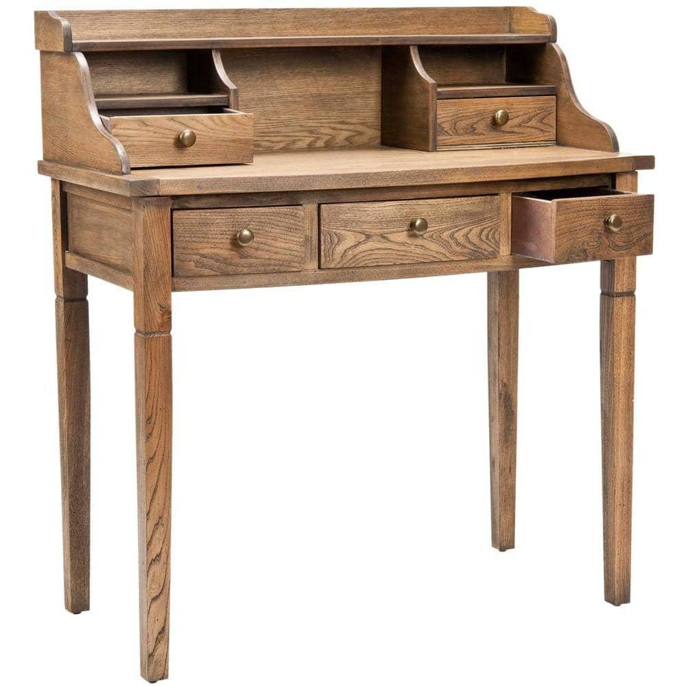 Landon Writing Desk - AMH6516 - Oak - Safavieh Couture
