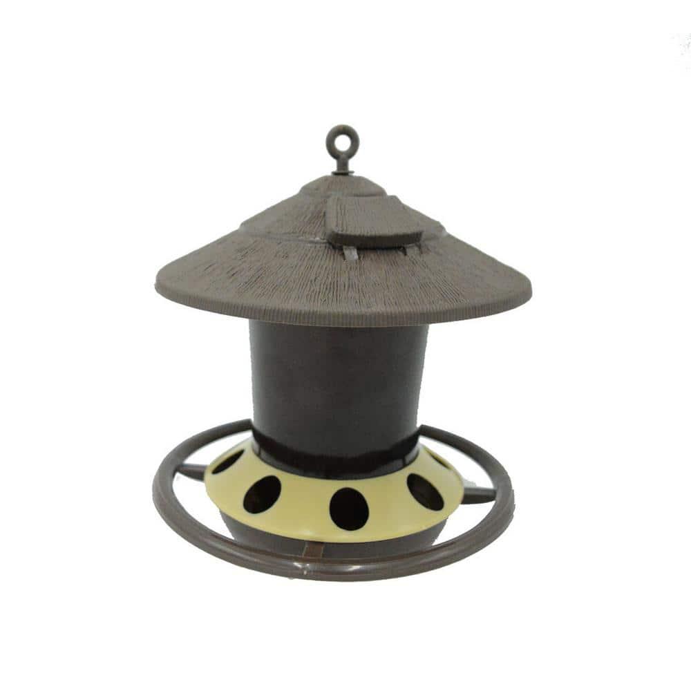 Zenport Industries D-450 Multi-Bird Hanging Feeder with Roof, 1.23 lb Capacity, Multicolor