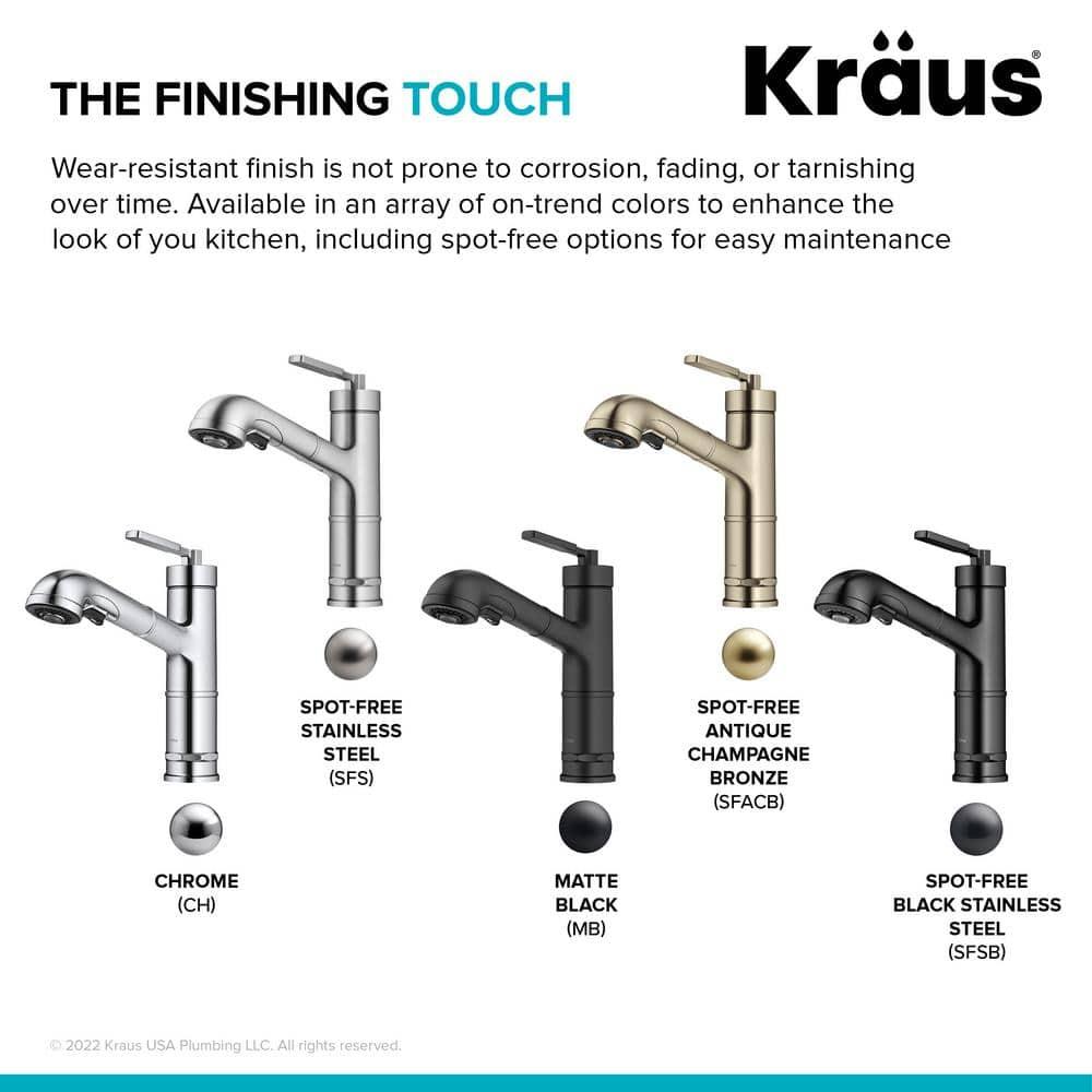 Allyn Pull-Out Single Handle Kitchen Faucet