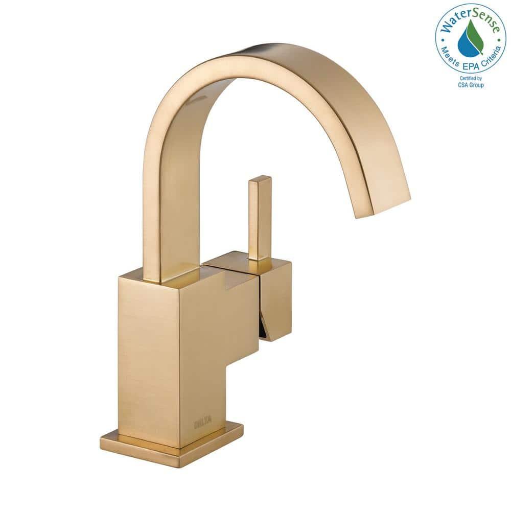 Vero Single Hole Bathroom Faucet with Drain Assembly, Single Handle Bathroom Sink Faucet