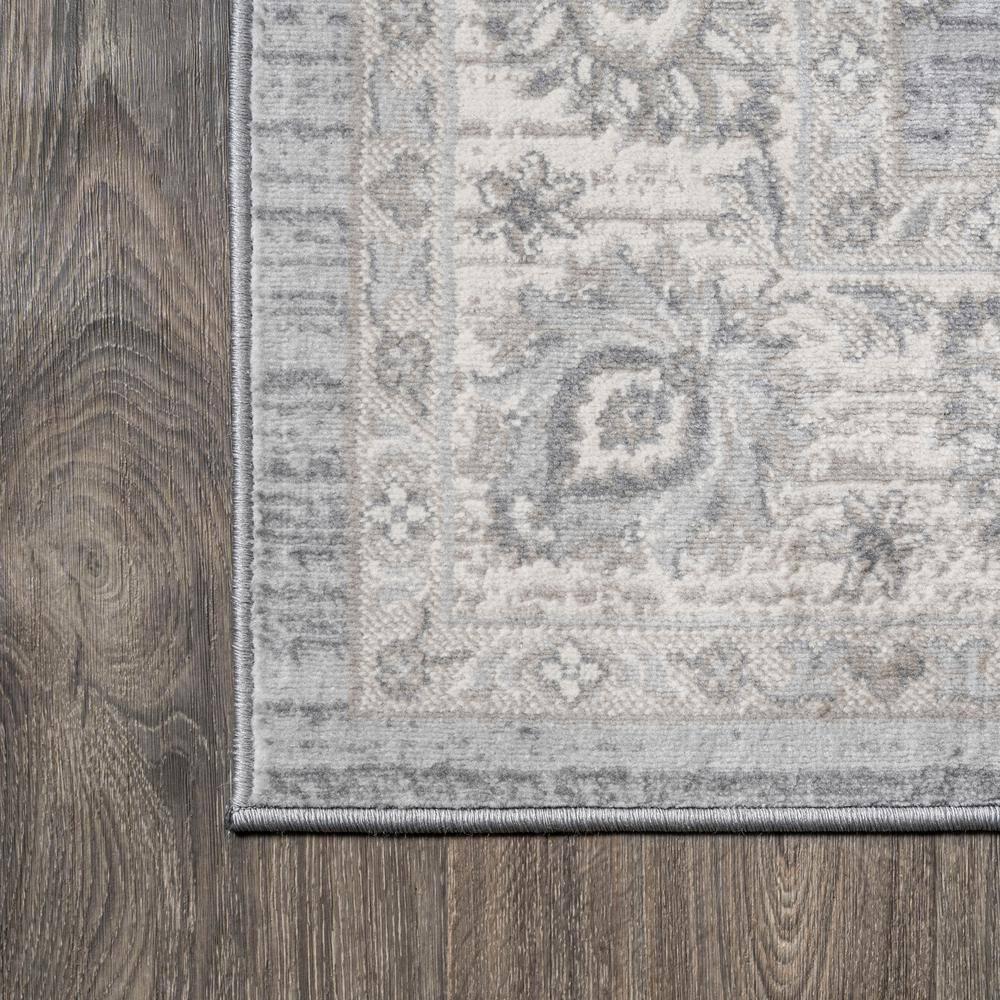 3' X 5' Modern Persian Vintage Moroccan Traditional Area Rug, Light Gray - JONATHAN Y