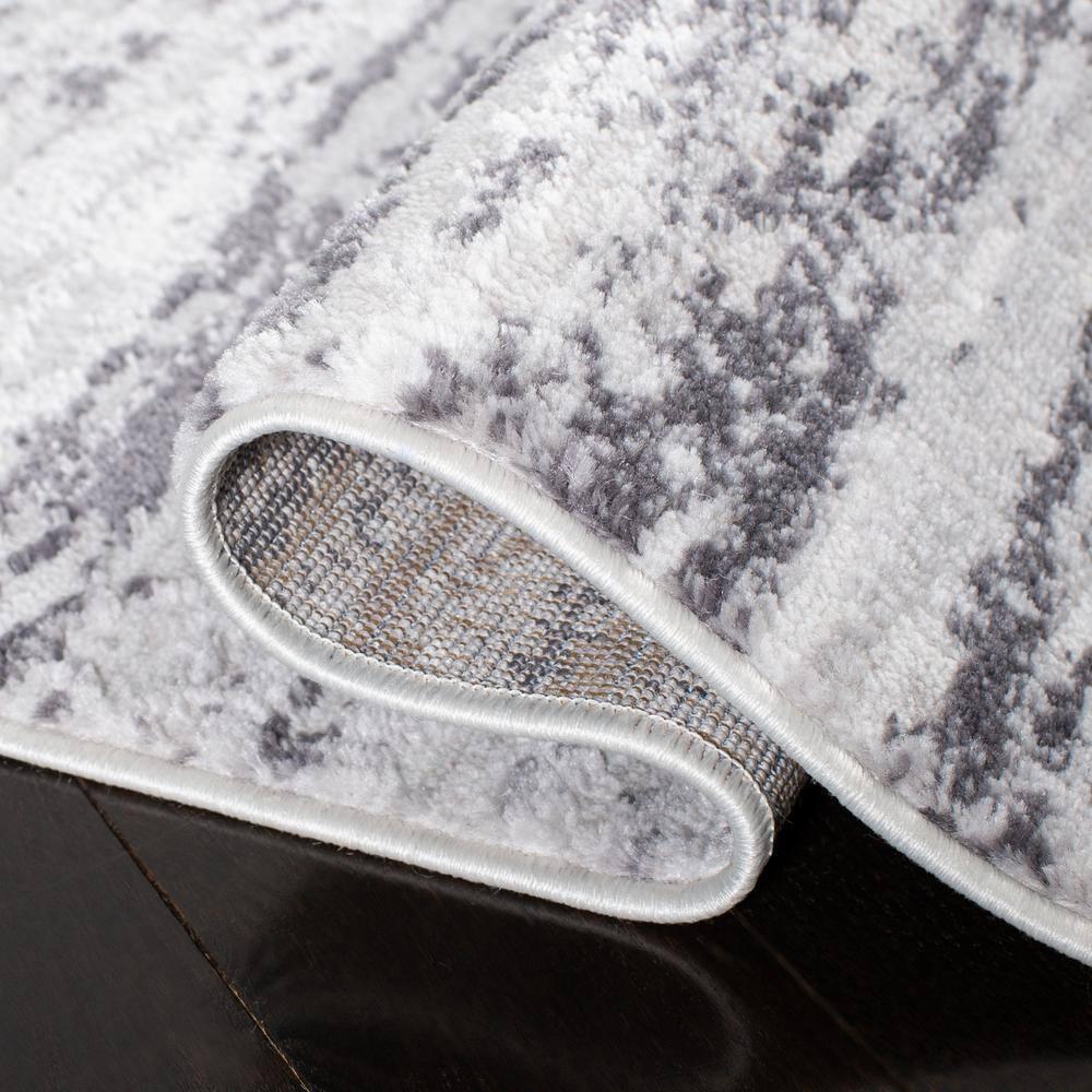 SAFAVIEH Amelia Lester Abstract Distressed Area Rug, Light Grey/Charcoal, 10' x 14'