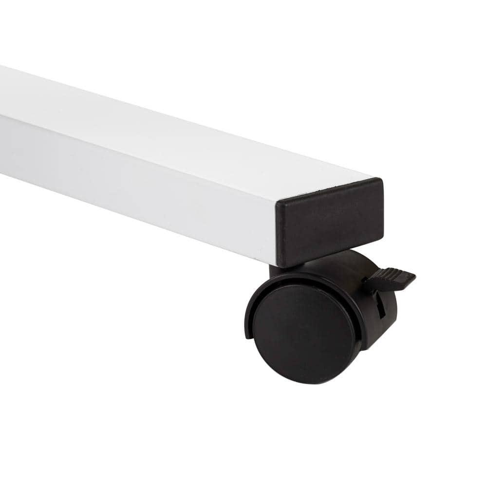 Seville Classics 23.75" Height Adjustable Mobile Laptop Desk, White