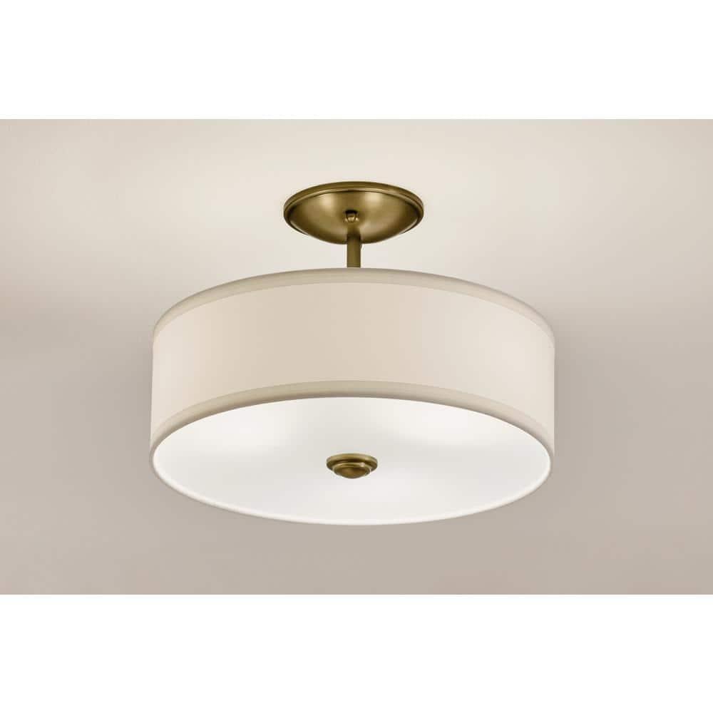 Kichler Lighting Shailene 3 - Light Semi-Flush Mount in  Natural Brass