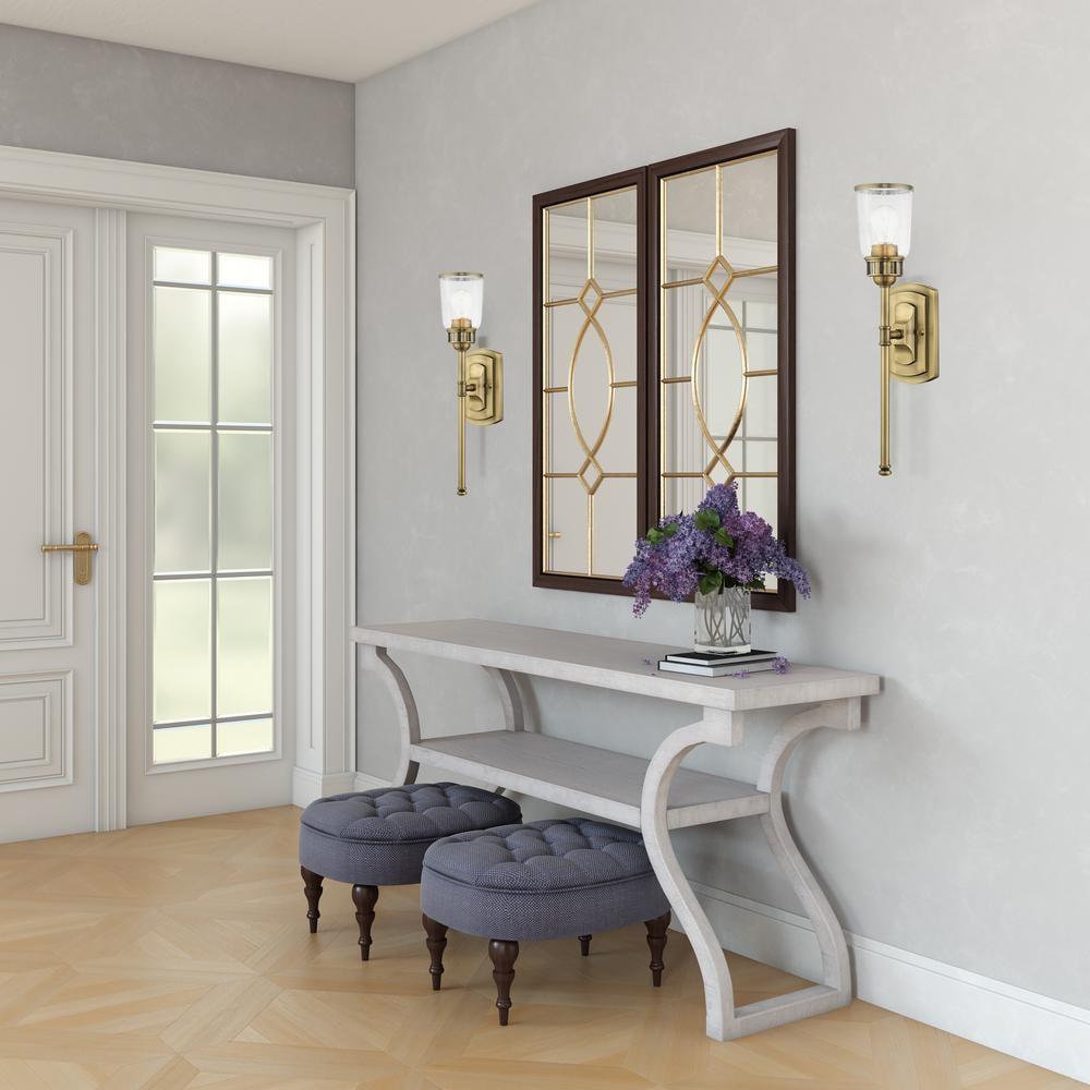 Livex Lighting Lawrenceville 1 - Light Sconce in Antique Brass