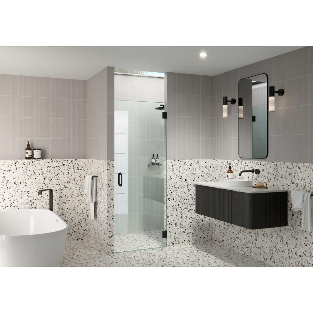 Albedo 29.75 in. x 78 in. Fully Frameless Hinge Shower Door