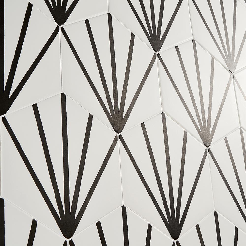 GeoHex Deco 8" Hexagon Matte Porcelain Floor and Wall Tile (9.03 Sq. Ft. / Case)