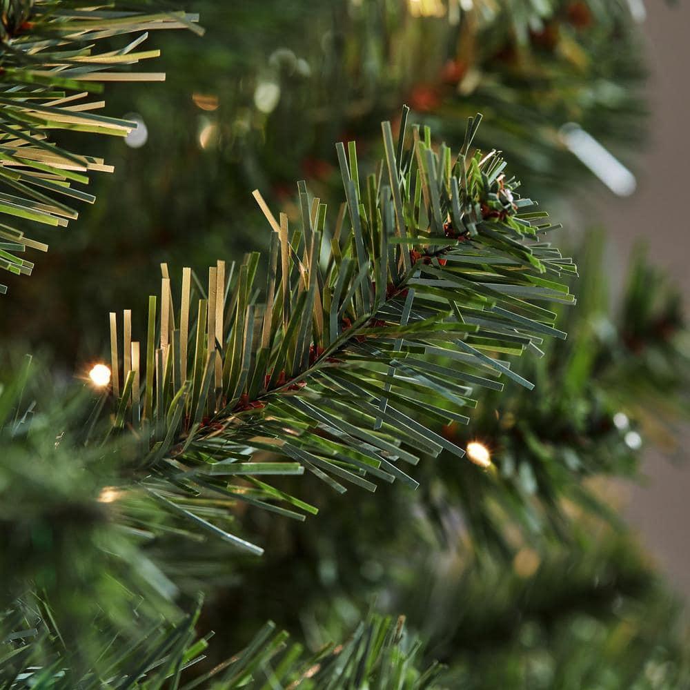 Home Accents Holiday 6.5 Ft. Pre-Lit LED Festive Pine Artificial Christmas Tree