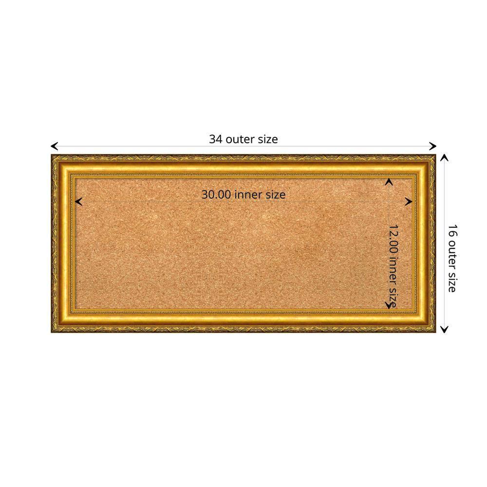 Amanti Art Colonial Wall Cork Small Bulletin Board