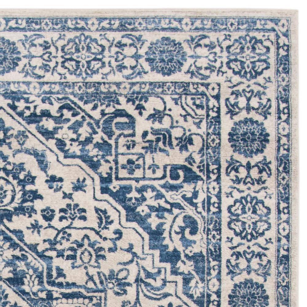 SAFAVIEH Brentwood Adams Oriental Area Rug, Navy/Light Grey, 8' x 10'