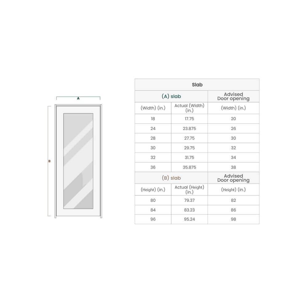 Belldinni Louver Solid + Manufactured Wood Paneled Slab Door