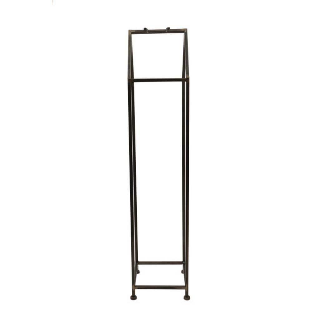 Metal House Shaped Fire Wood Holder 18" x 19" - Storied Home