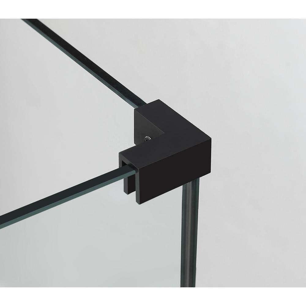 Aston SEN962EZ-MB-372336-10 Bromley GS Frameless 36.38" x 72" Rectangle Hinged Shower Enclosure