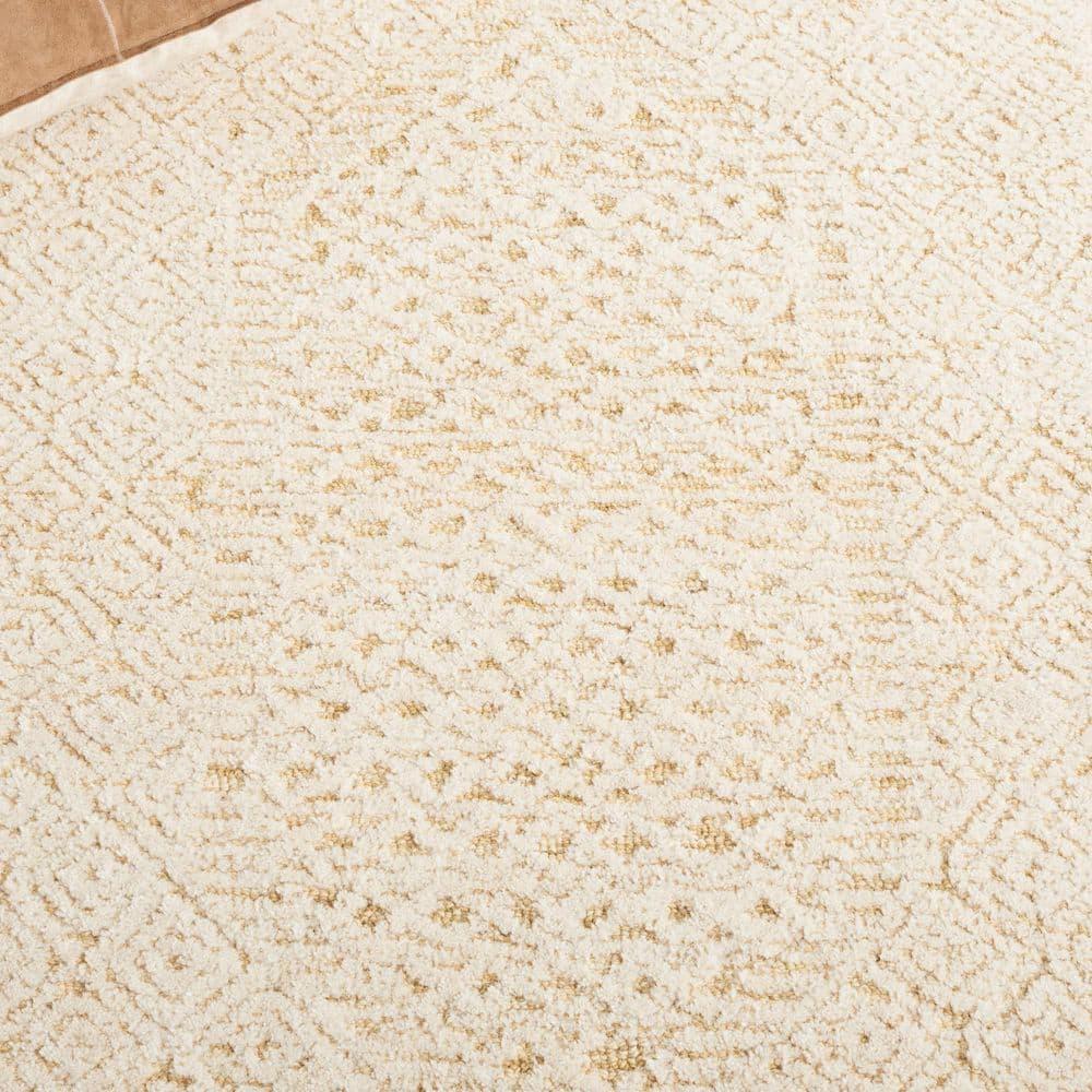 Textural TXT305 Hand Tufted Indoor Area Rug - Gold/Ivory - 4'x6' - Safavieh