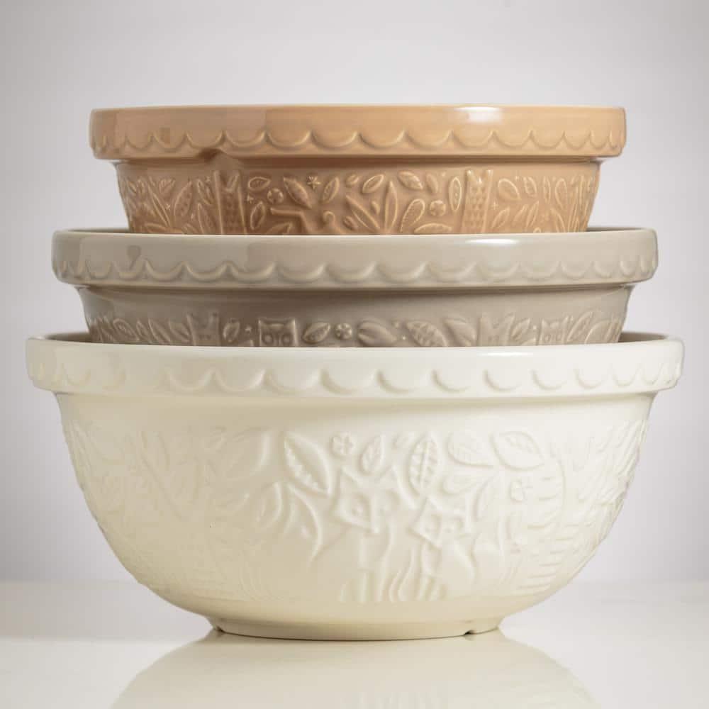 Mason Cash In The Forest Earthenware 3 Piece Mixing Bowl Set