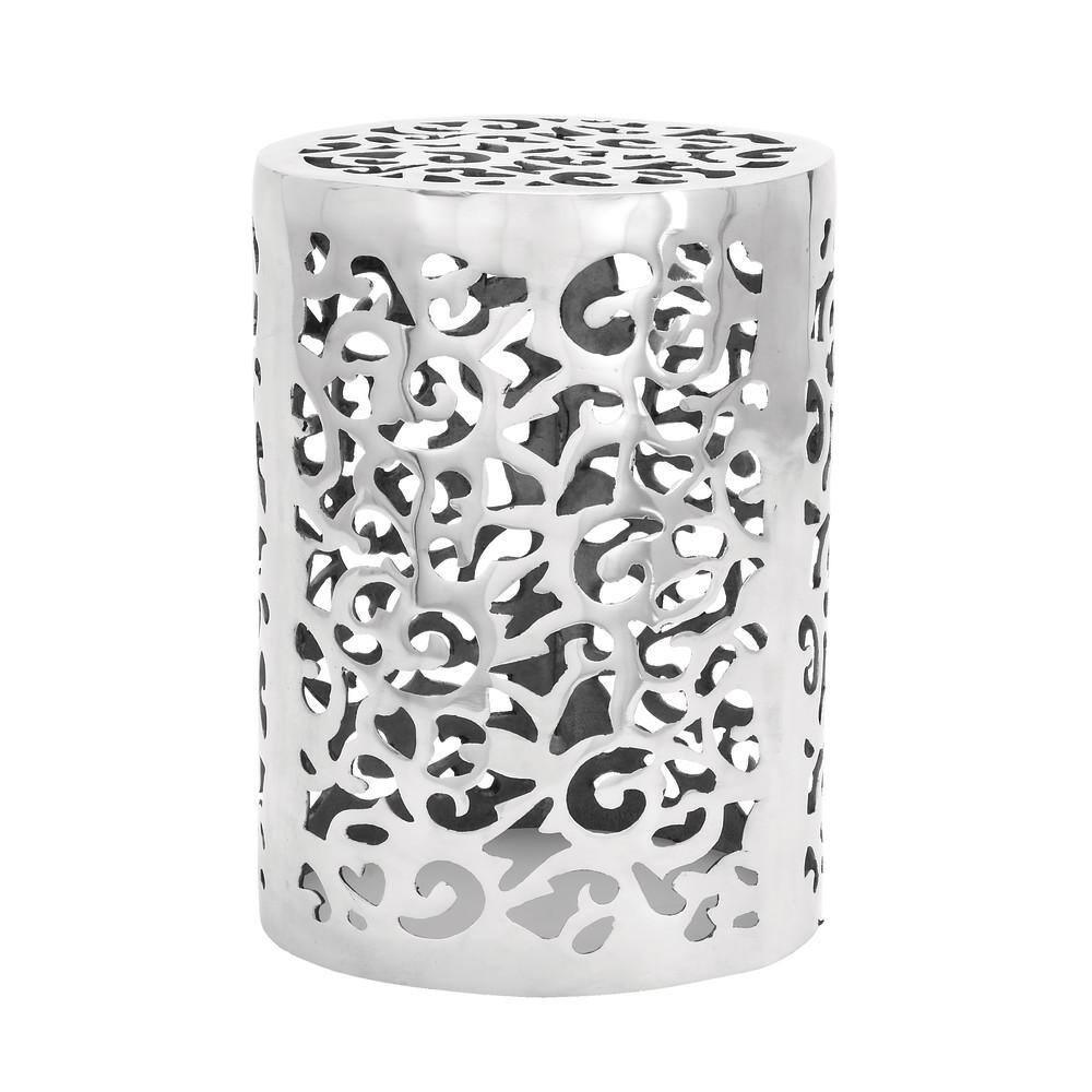 World Menagerie Alesia Aluminum Accent Stool