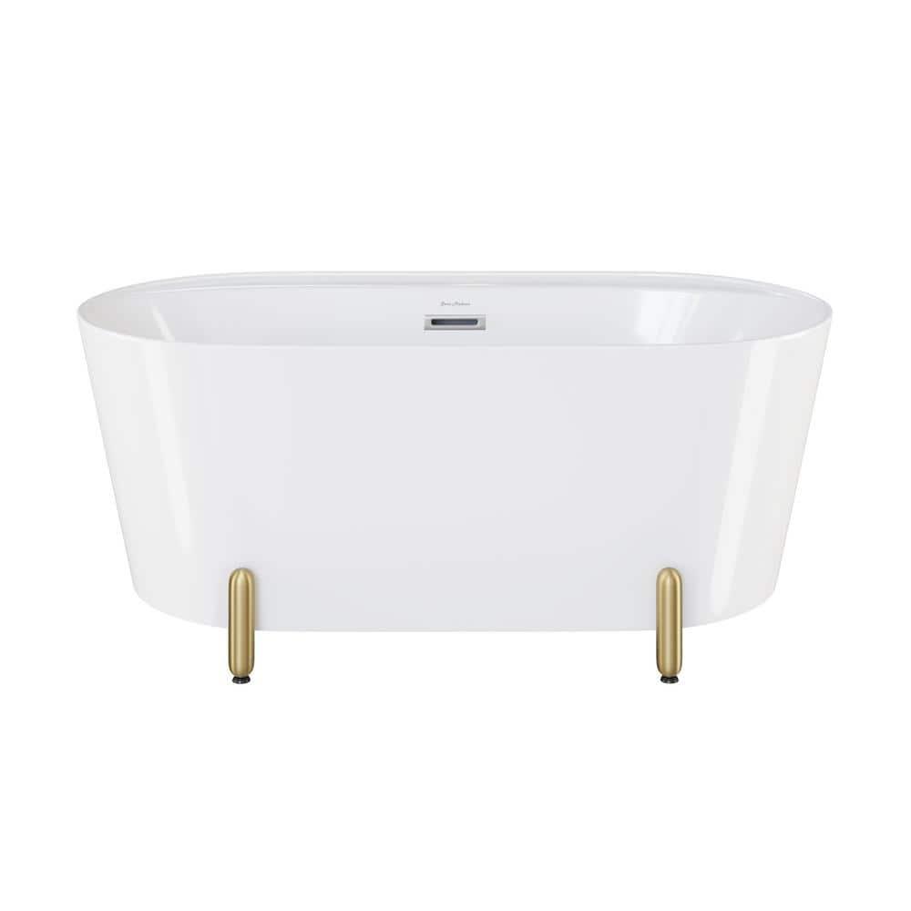 Swiss Madison Monaco 59" Freestanding Bathtub With Matte Black Stand SM-FB1002BG