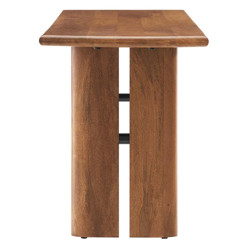 Modway Amistad 46" Solid Wood Bench, Walnut