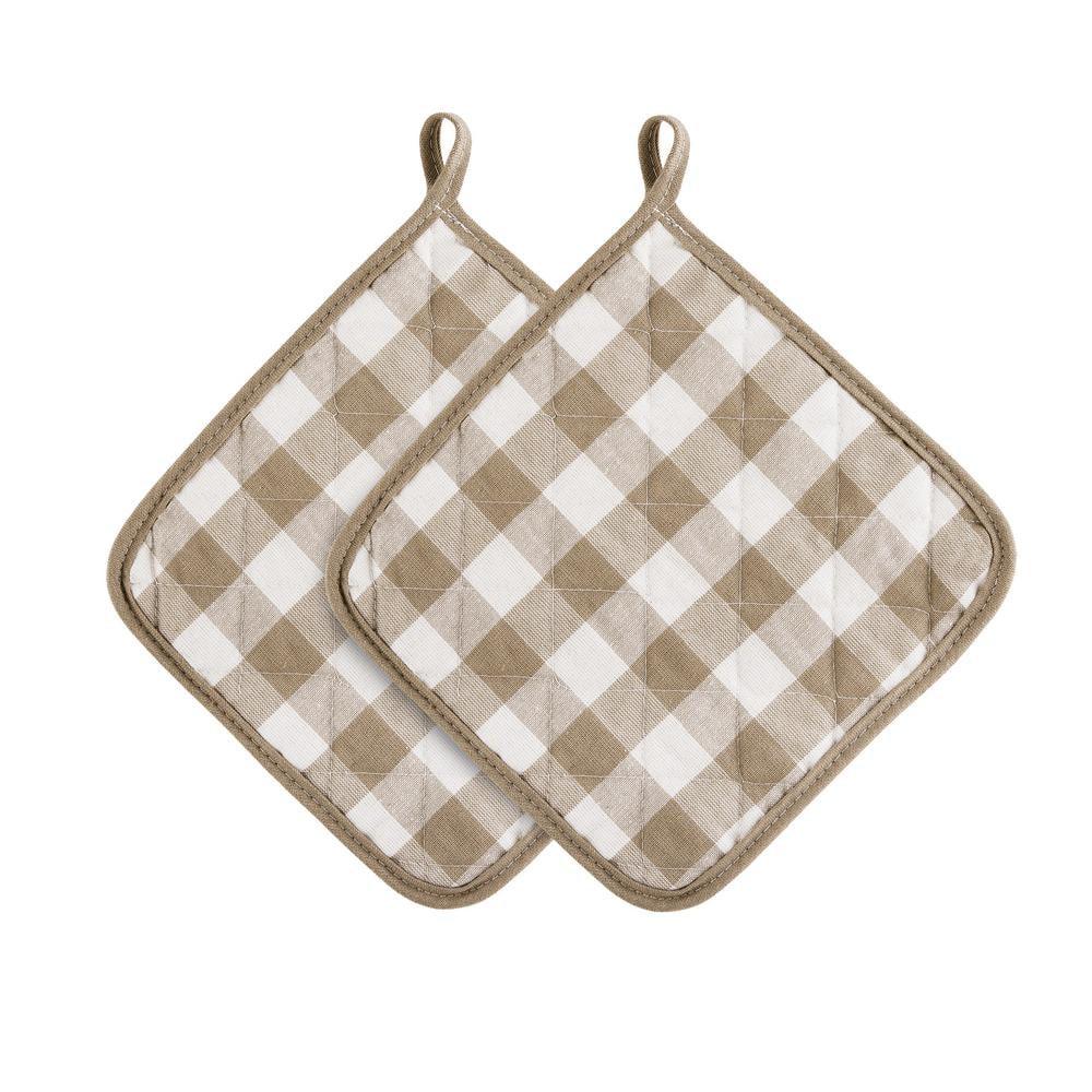 Achim Importing Co Achim Importing Co Checkered Cotton Potholder Set (Set of 2)