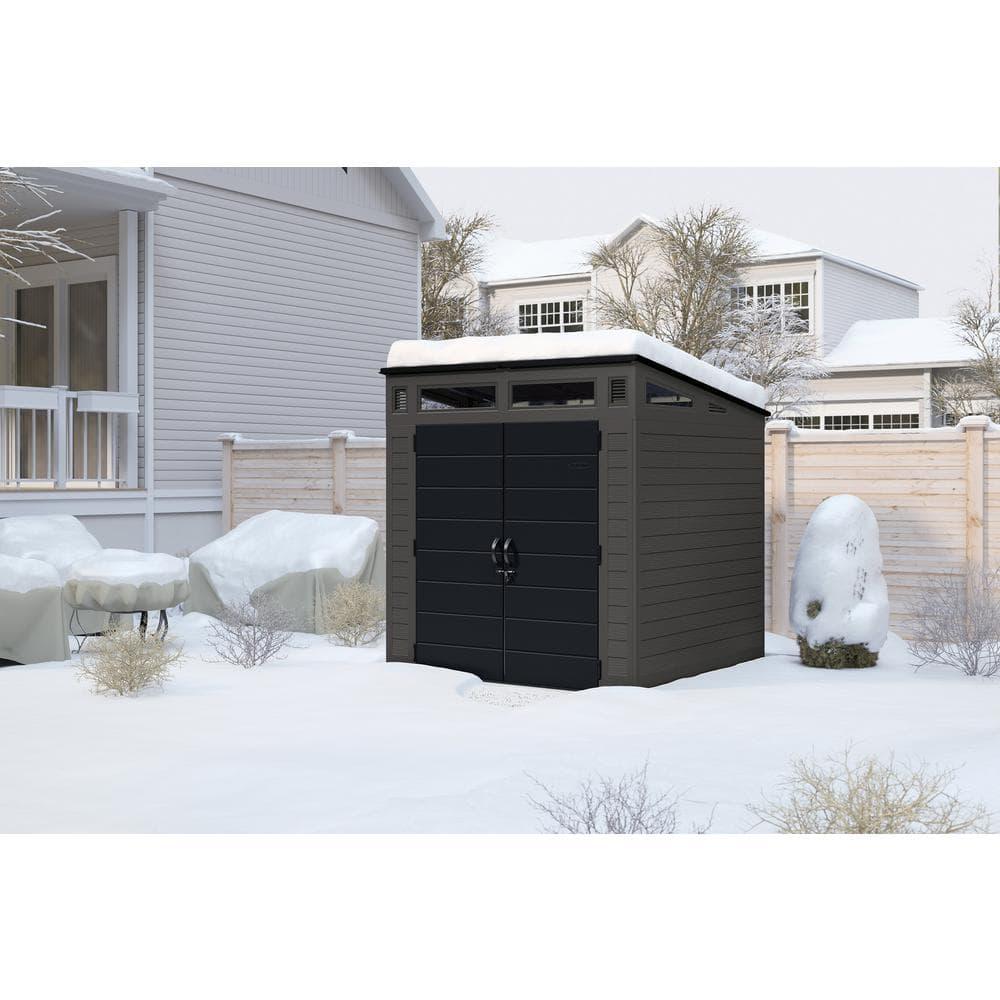 Suncast Suncast Modernist 7 ft. W x 7 ft. D Resin Storage Shed