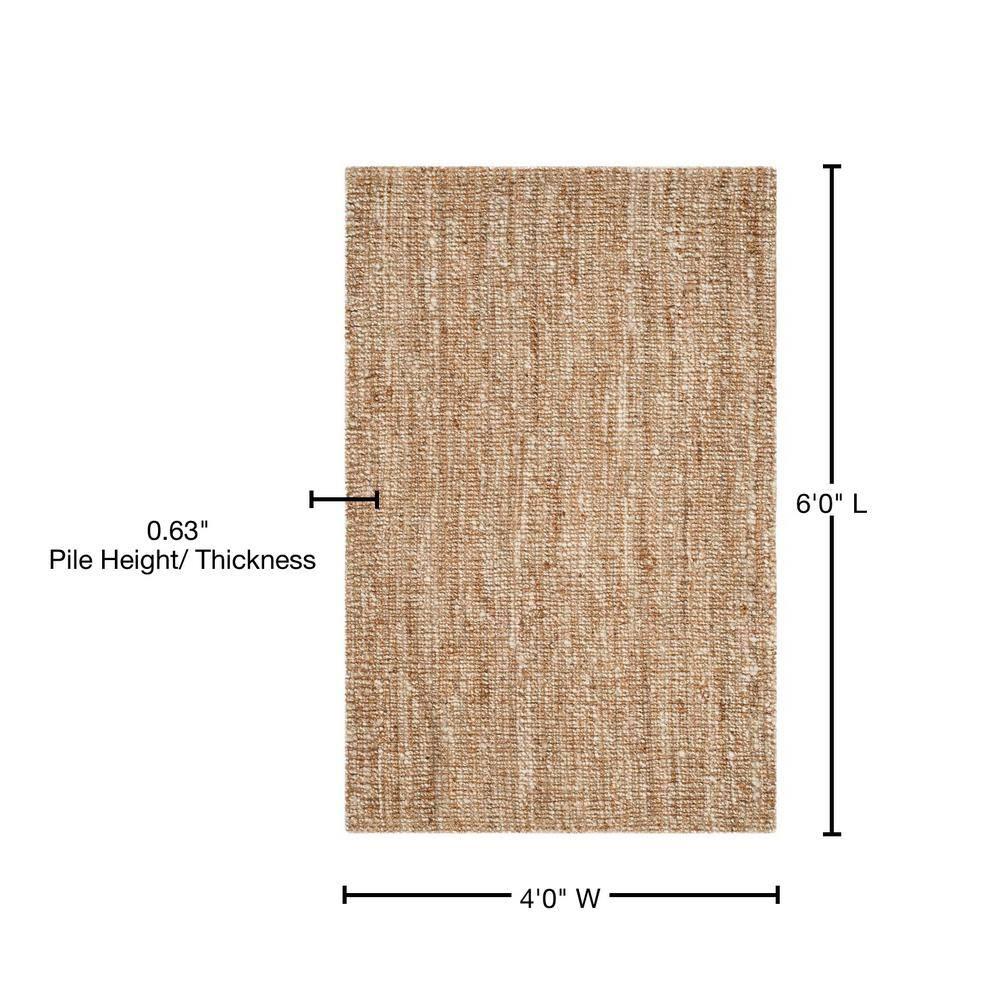 Natural Fiber NF447 Hand Woven Indoor Area Rug - Natural/Ivory - 4'x6' - Safavieh