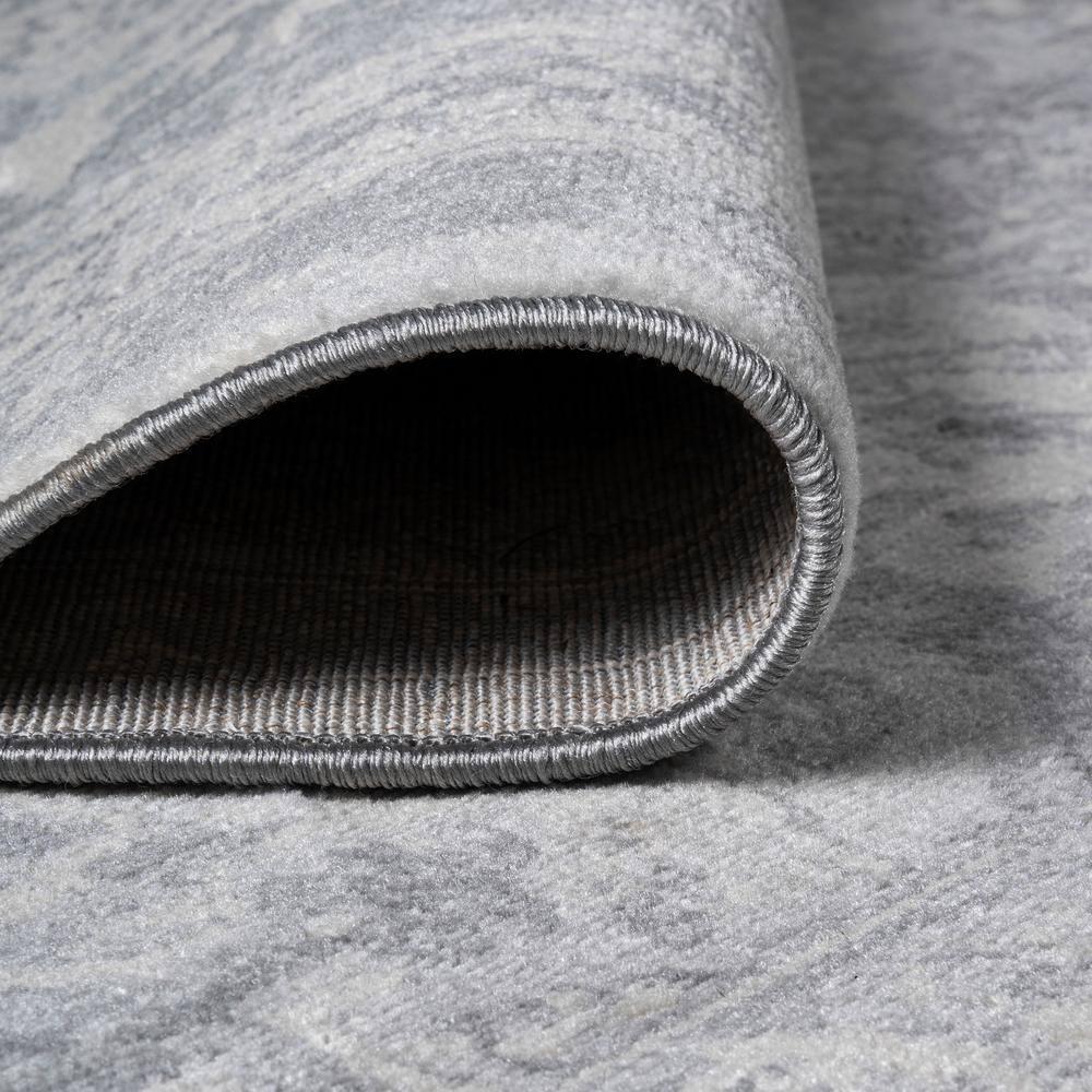 2' X 10' Modern Persian Vintage Medallion Runner Rug, Light Gray/Ivory - JONATHAN Y