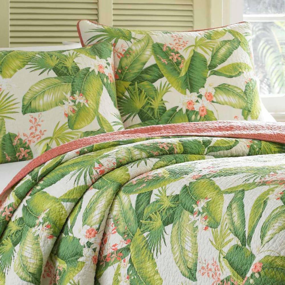 Tommy Bahama Aregada Dock Cotton Reversible Quilt Set