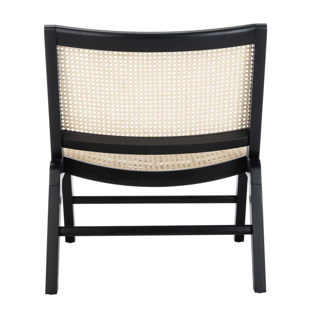 Auckland Rattan Accent Chair - SFV4102 - Black/Natural - Safavieh Couture