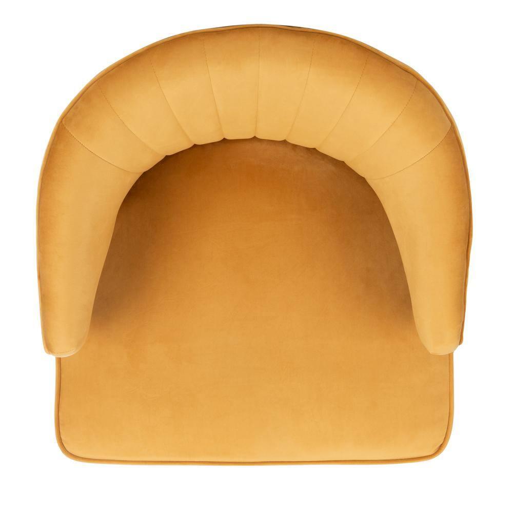 Stazia Wingback Accent Chair - ACH4502 - Marigold/Black - Safavieh
