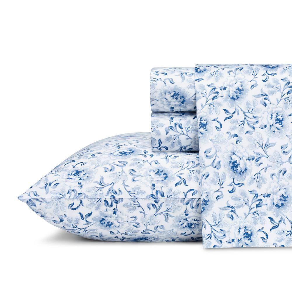 Laura Ashley Laura Ashley Printed Cotton Sateen Pillowcase Set (Set of 2)