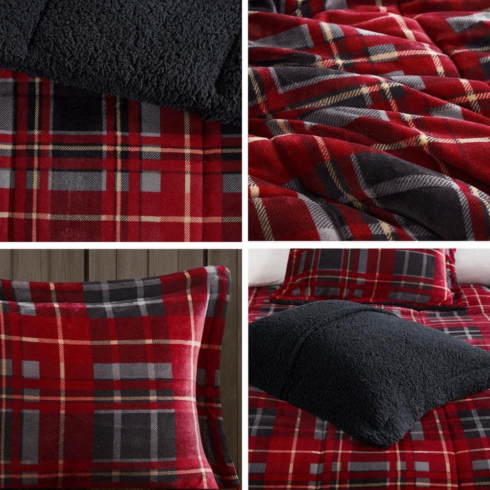 Woolrich Alton Plush to Sherpa Down Alternative Comforter Set