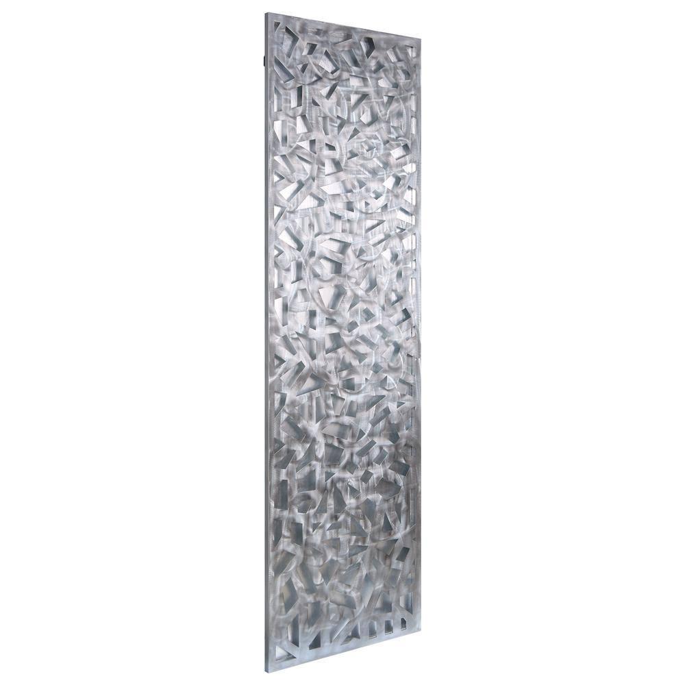 Empire Art Direct Radiant Fusion Leaf encased on a 3D Polished Steel Abstract Metal Wall Art