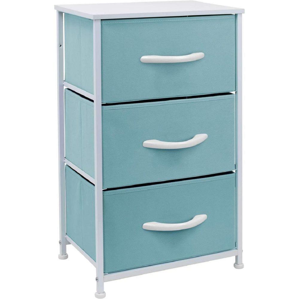 Sorbus Sorbus 3 Drawers Nightstand with Steel Frame and Wood Top