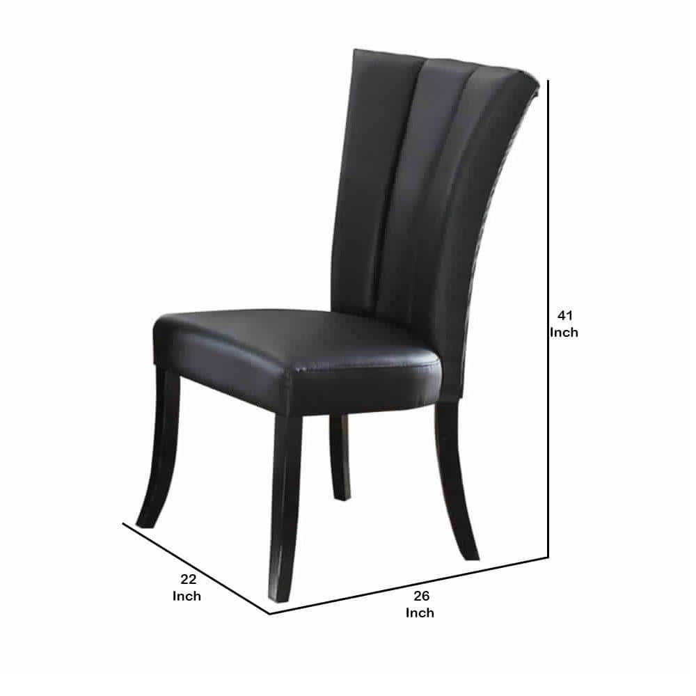 A&J Homes Studio Faux Leather Upholstered Side Chair (Set of 2)