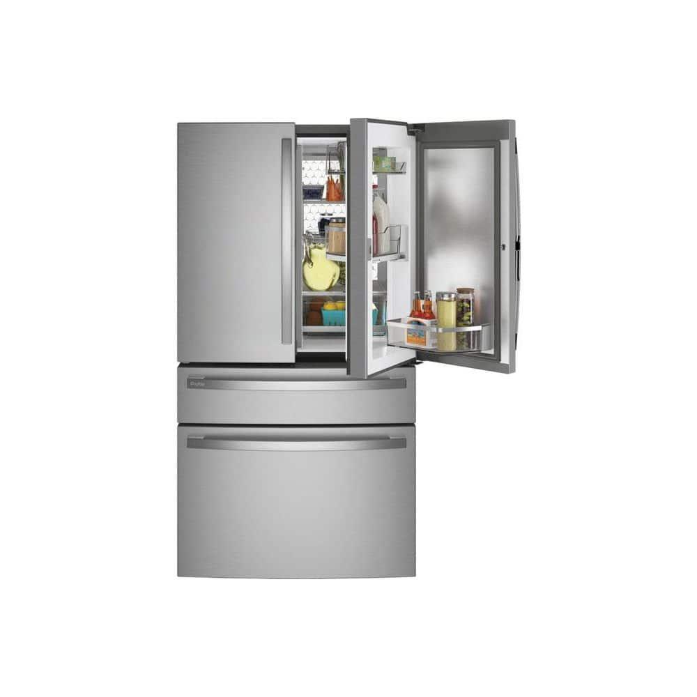 GE Profile™ Series Energy Star Smart 29 Cu. Ft. Fingerprint Resistant 4-Door French-Door Refrigerator