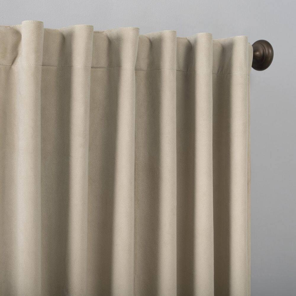 Sun Zero Velvet Noise Reducing Thermal Extreme 100% Blackout Back Tab Curtain Panel