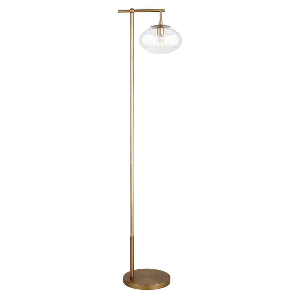 Evelyn&Zoe 68" Gold Floor Lamp