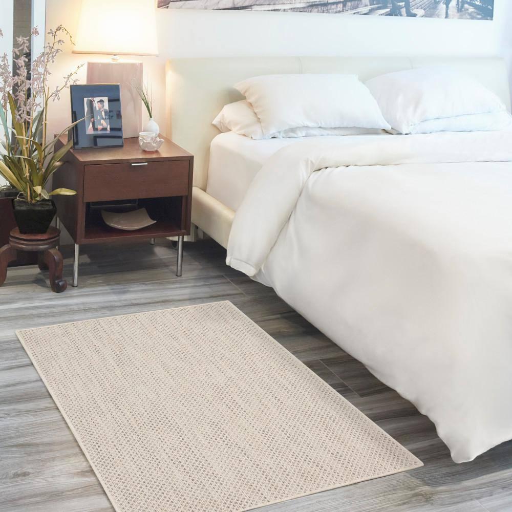 Nourison Courtyard COU01 Indoor/outdoor Area Rug - Ivory Silver 3' x 5'