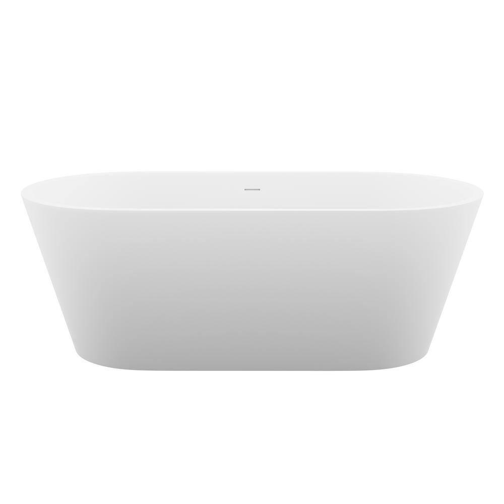 Rossetto 66.8'' x 24.25'' Freestanding Soaking Solid Surface Bathtub