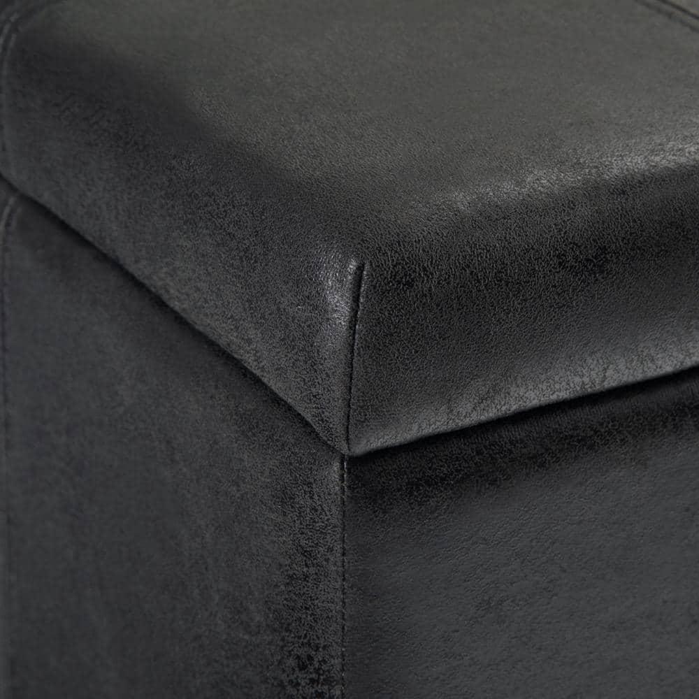 Simpli Home Dover Storage Ottoman Bench,Assembled