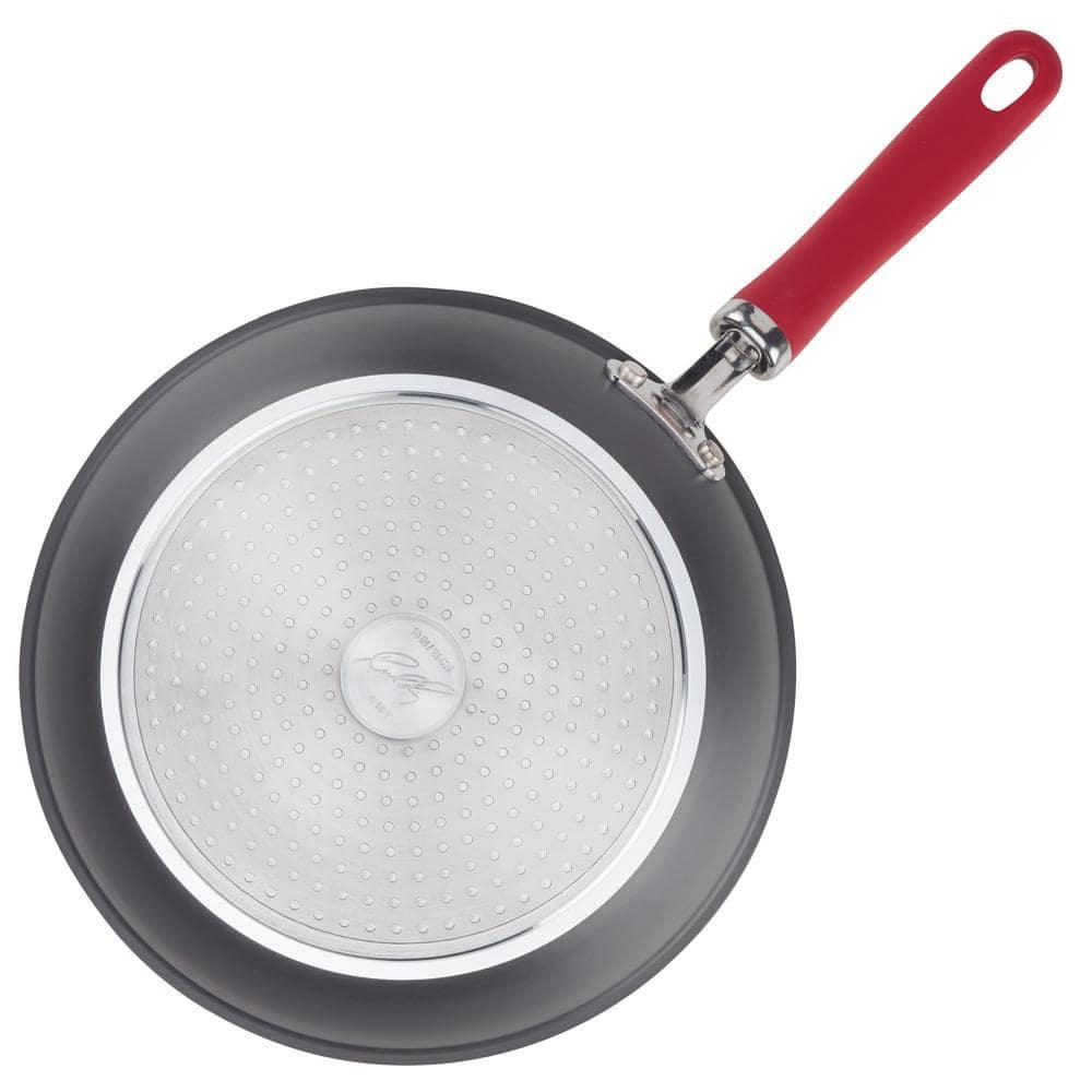 Rachael Ray Rachael Ray Create Delicious Hard Anodized Aluminum Nonstick Deep Frying Pan, 10.25-Inch