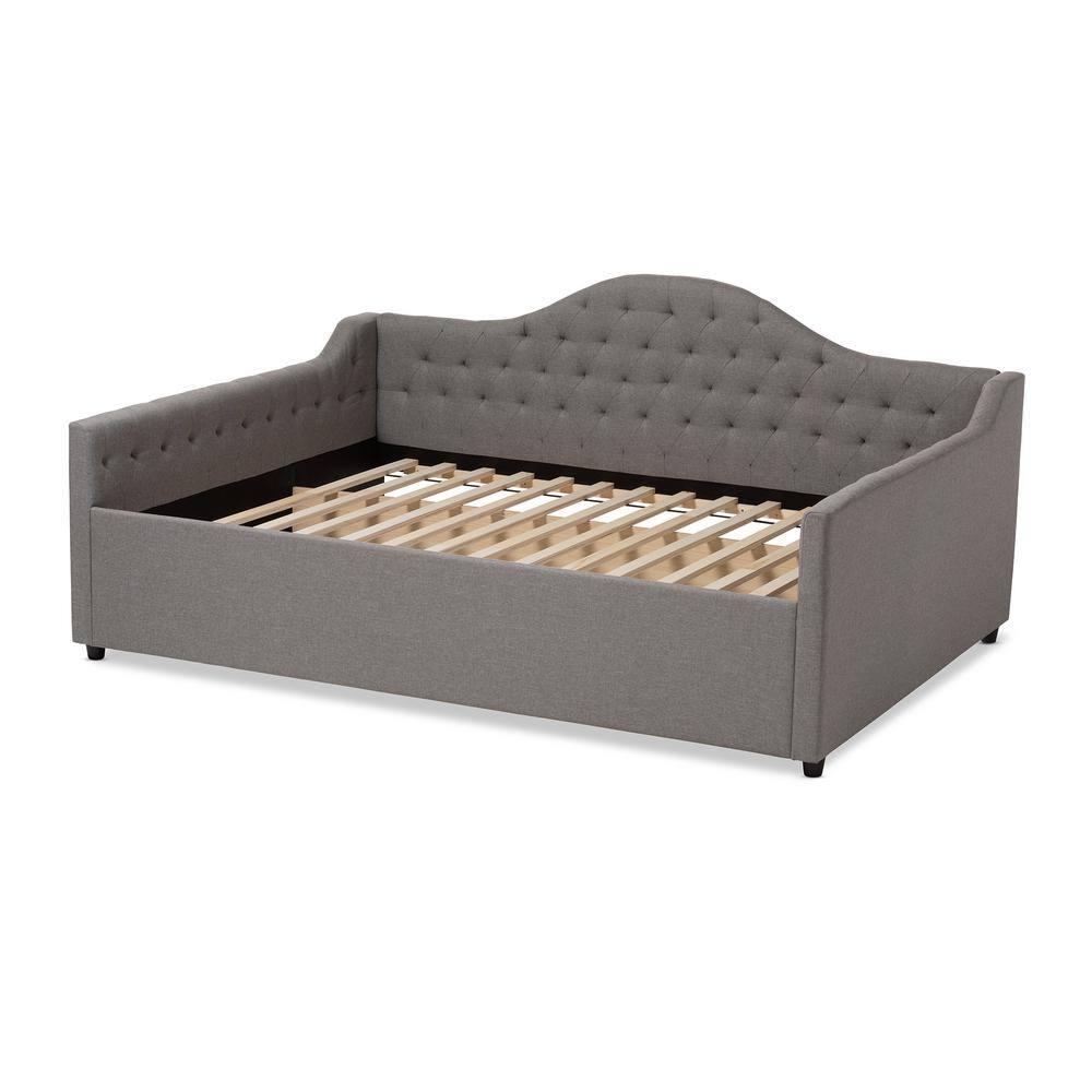 Baxton Studio Eliza Modern and Contemporary Fabric Upholstered Daybed