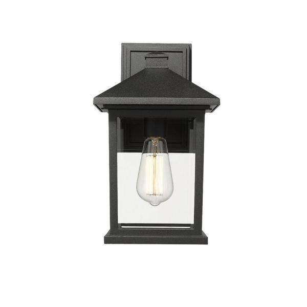 Z-Lite 531M-BK 1 Outdoor Wall Light, Black
