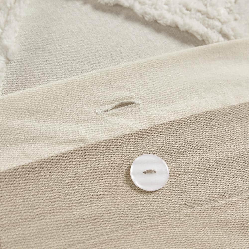 INK+IVY Mila Cotton Duvet Cover Set with Chenille Tufting & Reviews | Wayfair