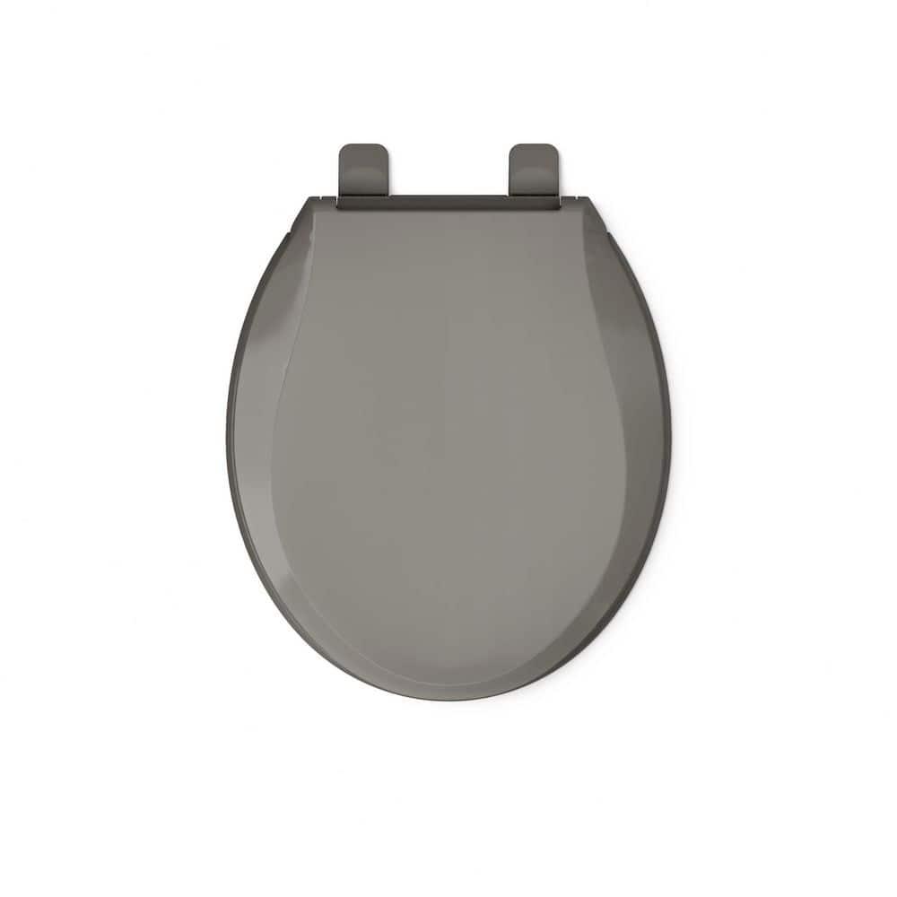 Cachet Round-Front Toilet Seat with Quiet-Close Lid and Seat and Grip-Tight Bumpers