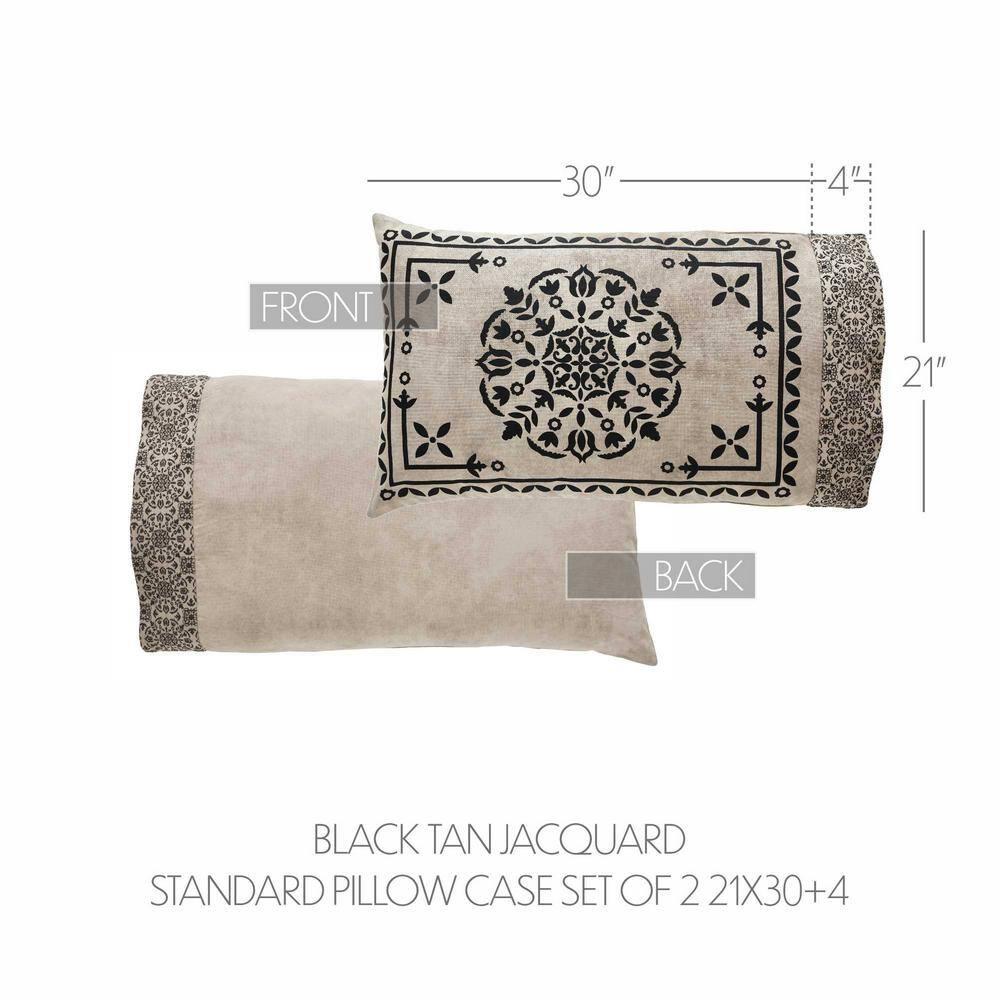 VHC Brands Custom House Cotton Blend Twill Geometric - Set of 2 (Set of 2)