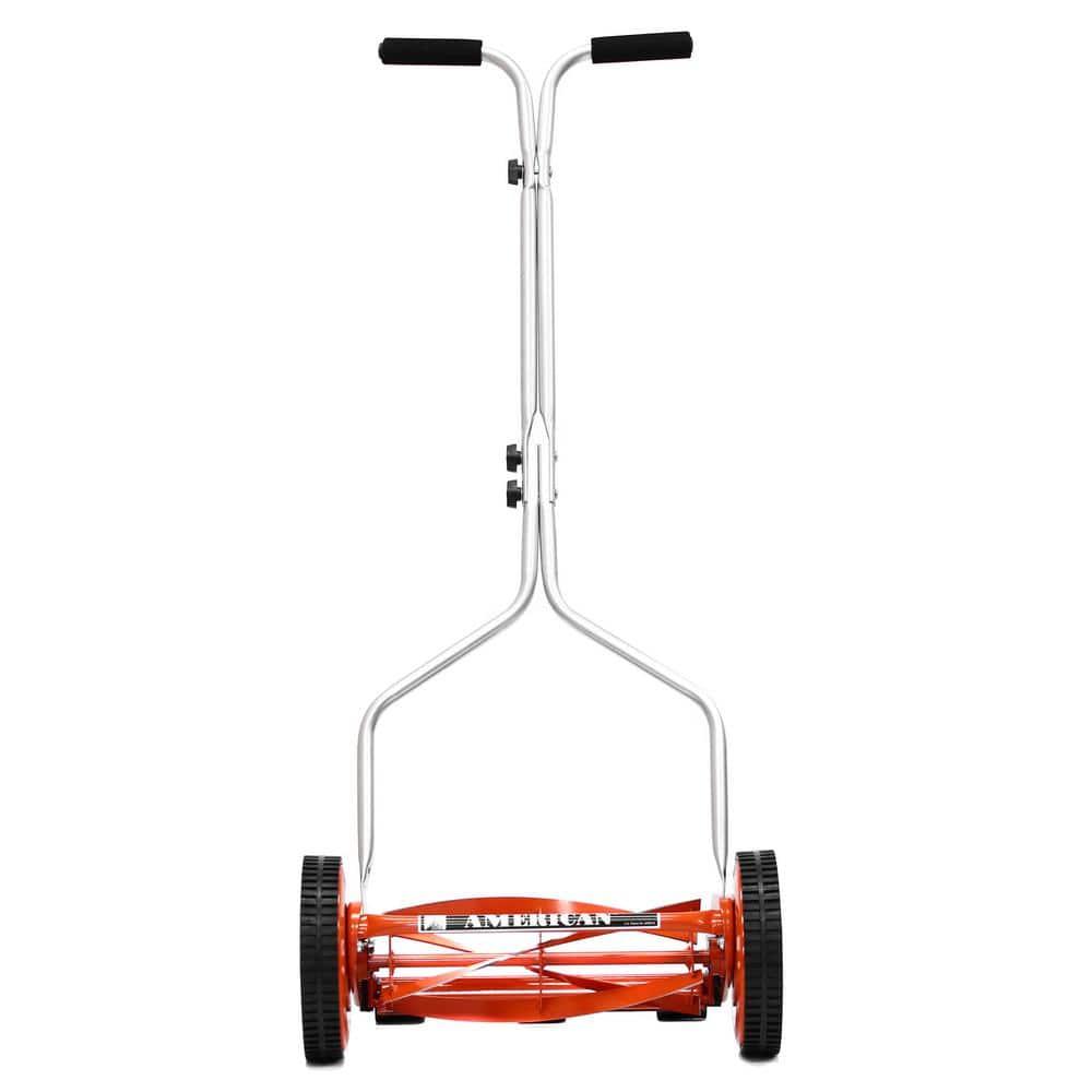 14 in. 4-Blade Manual Walk Behind Reel Lawn Mower