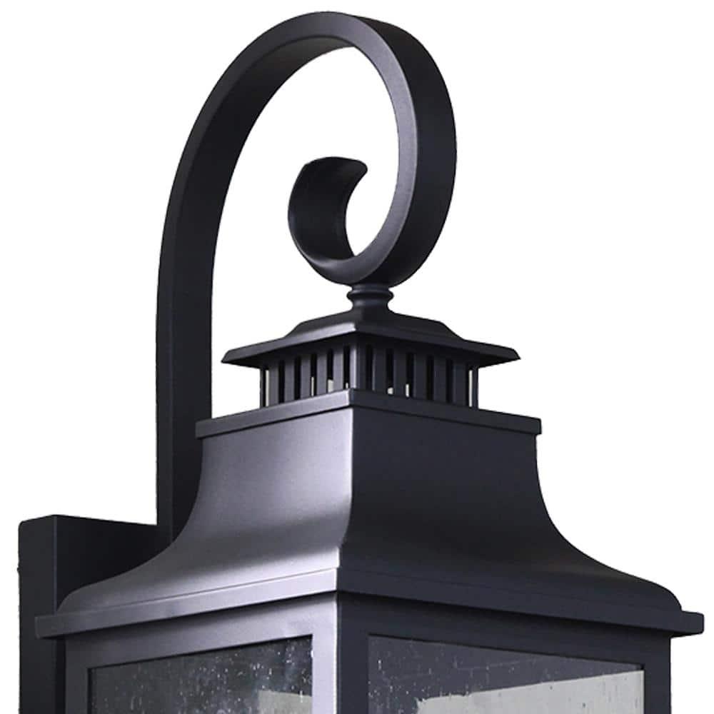 AA Warehousing ELW2283BL Exterior Wall Lighting, Black