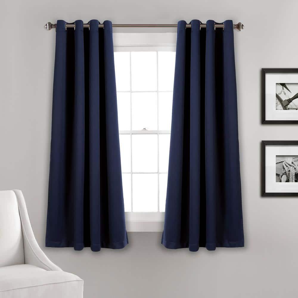 Lush Decor Insulated Polyester Blackout Curtain Pair (Set of 2)